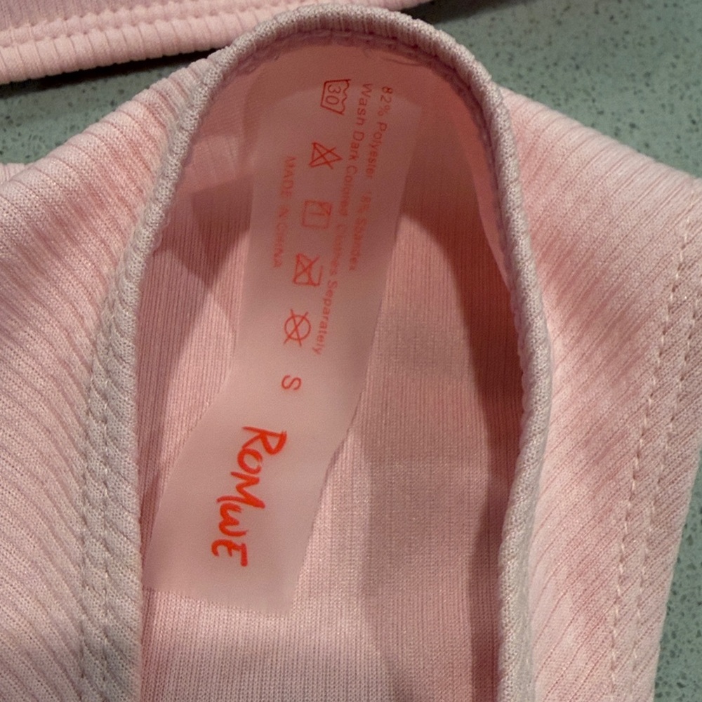 ROMWE Light Pink Bikini Set Size Small - Picture 6 of 8